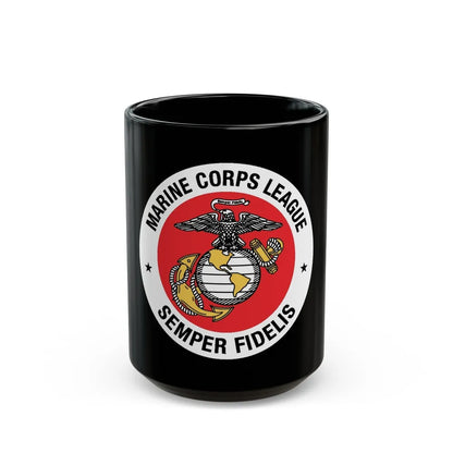 Marine Corps League (USMC) Black Coffee Mug-15oz-Go Mug Yourself