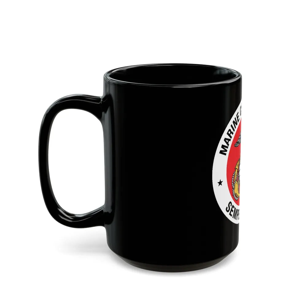 Marine Corps League (USMC) Black Coffee Mug-Go Mug Yourself