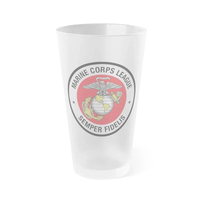 Marine Corps League (USMC) Frosted Pint Glass 16oz Default Title - Go Mug Yourself