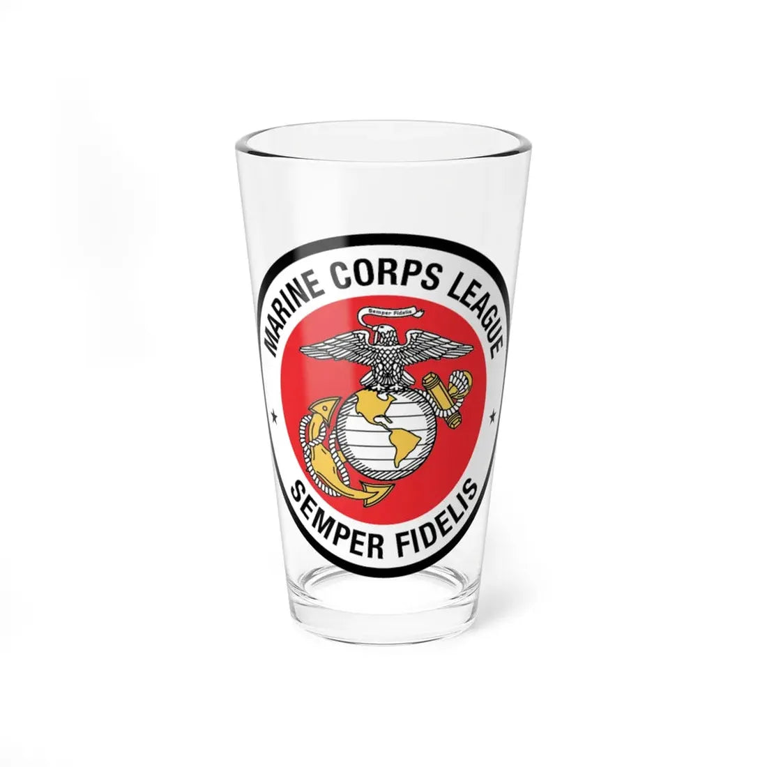 Marine Corps League (USMC) Pint Glass 16oz 16oz - Go Mug Yourself