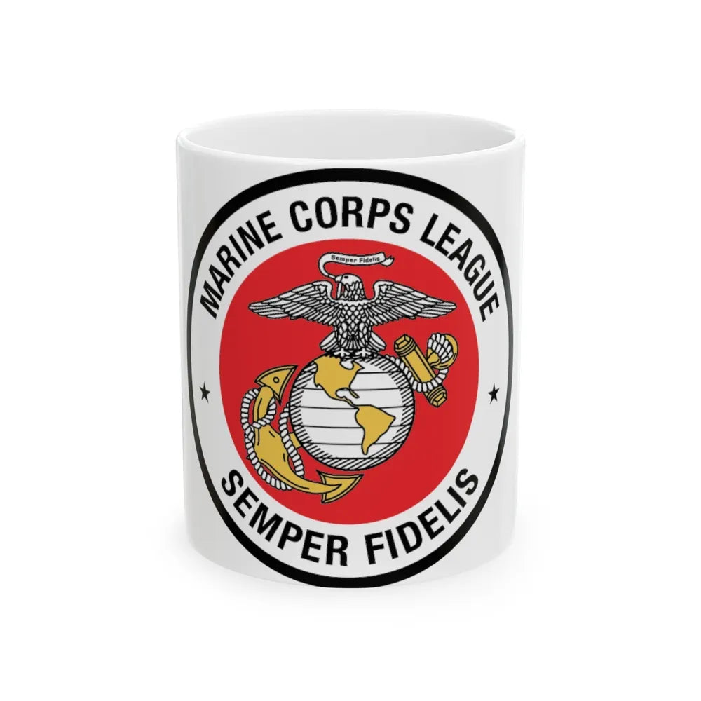 Marine Corps League (USMC) White Coffee Mug-11oz-Go Mug Yourself