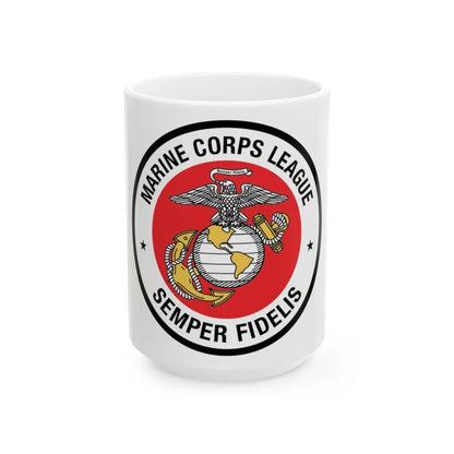 Marine Corps League (USMC) White Coffee Mug-15oz-Go Mug Yourself