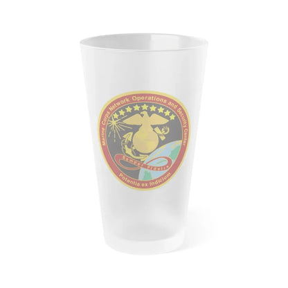 Marine Corps Network Operations And Security Center (USMC) Frosted Pint Glass 16oz Default Title - Go Mug Yourself