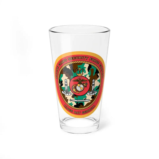 Marine Corps Security Force Company Kings Bay Georgia (USMC) Pint Glass 16oz 16oz - Go Mug Yourself