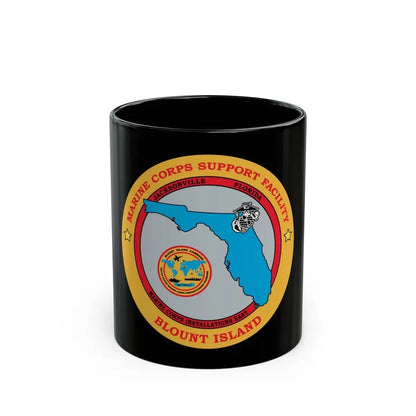 Marine Corps Support Facility Blount island (USMC) Black Coffee Mug 11oz - Go Mug Yourself