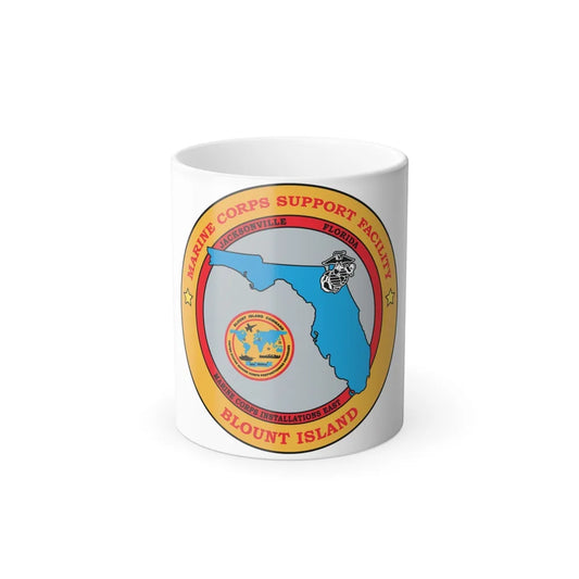 Marine Corps Support Facility Blount island (USMC) Color Changing Mug 11oz-11oz-Go Mug Yourself