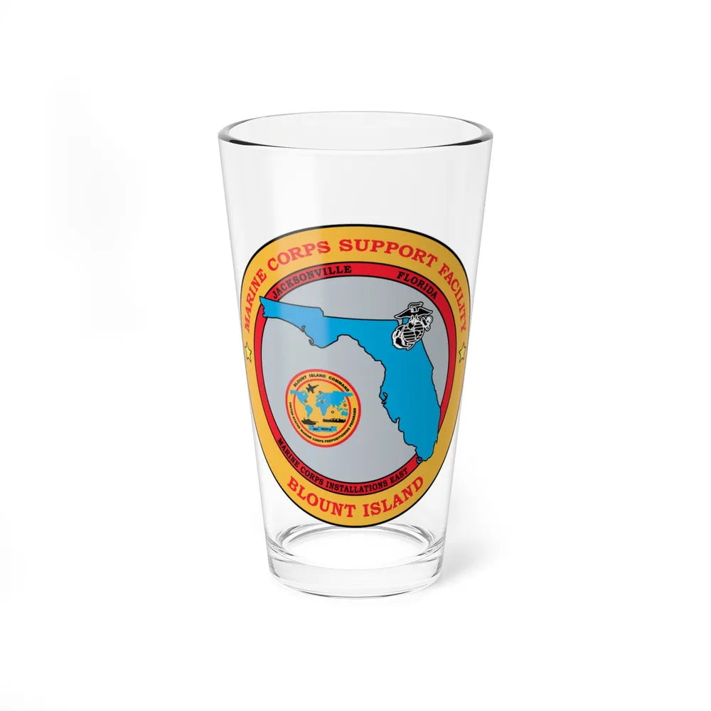 Marine Corps Support Facility Blount island (USMC) Pint Glass 16oz-16oz-Go Mug Yourself