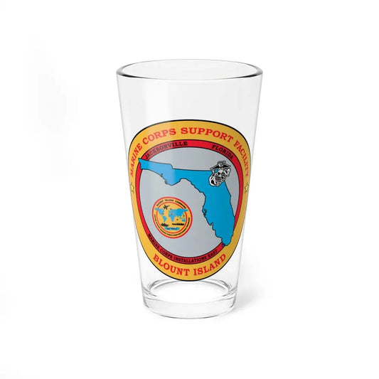 Marine Corps Support Facility Blount island (USMC) Pint Glass 16oz 16oz - Go Mug Yourself