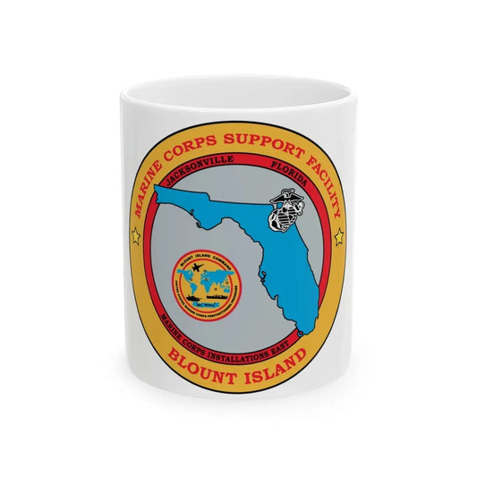 Marine Corps Support Facility Blount island (USMC) White Coffee Mug 11oz - Go Mug Yourself