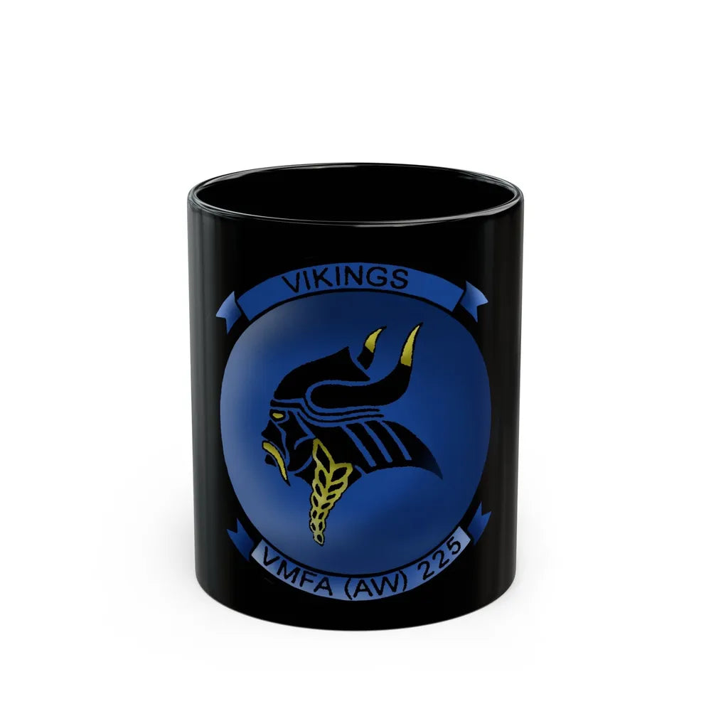 Marine Fighter Attack Squadron All Weather 225 VMFAAW 225 (USMC) Black Coffee Mug-11oz-Go Mug Yourself