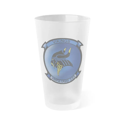 Marine Fighter Attack Squadron All Weather 225 VMFAAW 225 (USMC) Frosted Pint Glass 16oz Default Title - Go Mug Yourself