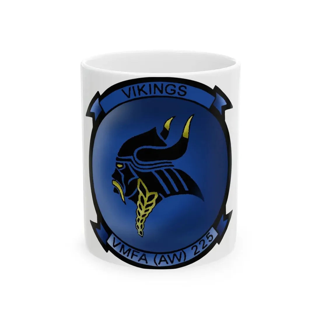 Marine Fighter Attack Squadron All Weather 225 VMFAAW 225 (USMC) White Coffee Mug 11oz - Go Mug Yourself
