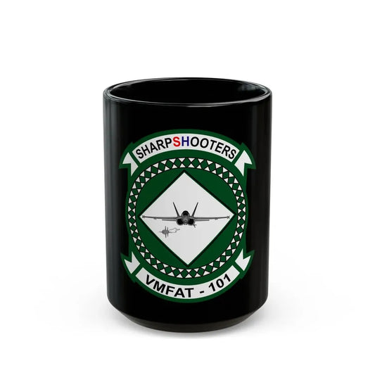 Marine Fighter Attack Training Squadron 101 VMFAT 101 (USMC) Black Coffee Mug 15oz - Go Mug Yourself