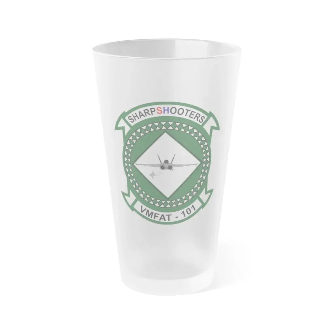Marine Fighter Attack Training Squadron 101 VMFAT 101 (USMC) Frosted Pint Glass 16oz Default Title - Go Mug Yourself
