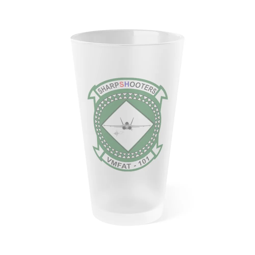 Marine Fighter Attack Training Squadron 101 VMFAT 101 (USMC) Frosted Pint Glass 16oz-Go Mug Yourself