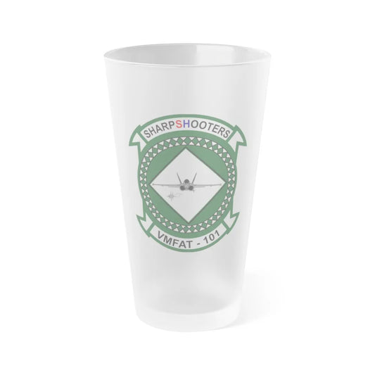 Marine Fighter Attack Training Squadron 101 VMFAT 101 (USMC) Frosted Pint Glass 16oz-Go Mug Yourself