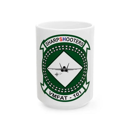 Marine Fighter Attack Training Squadron 101 VMFAT 101 (USMC) White Coffee Mug 15oz - Go Mug Yourself