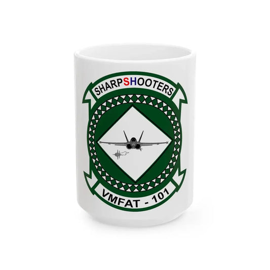Marine Fighter Attack Training Squadron 101 VMFAT 101 (USMC) White Coffee Mug 15oz - Go Mug Yourself