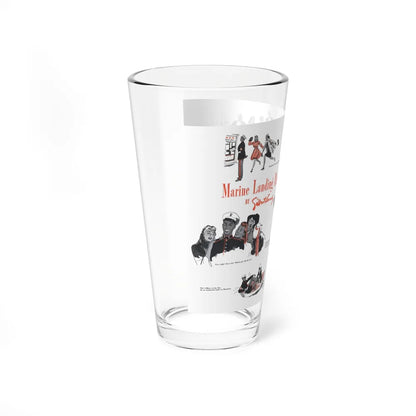 Marine Landing Party, Cosmopolitan, December 1942 (Magazine Illustration) Pint Glass 16oz-Go Mug Yourself