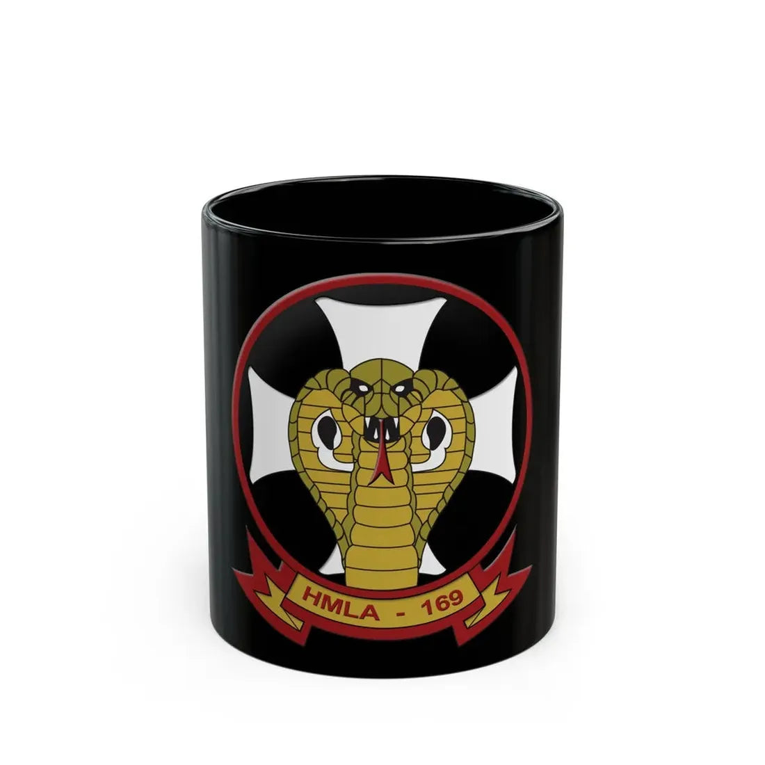 Marine Light Attack Helicopter Squadron 169 HMLA 169 (USMC) Black Coffee Mug 11oz - Go Mug Yourself