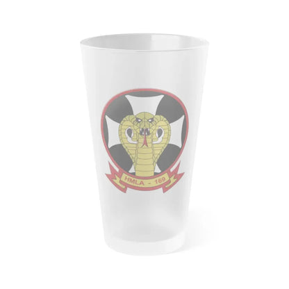 Marine Light Attack Helicopter Squadron 169 HMLA 169 (USMC) Frosted Pint Glass 16oz Default Title - Go Mug Yourself