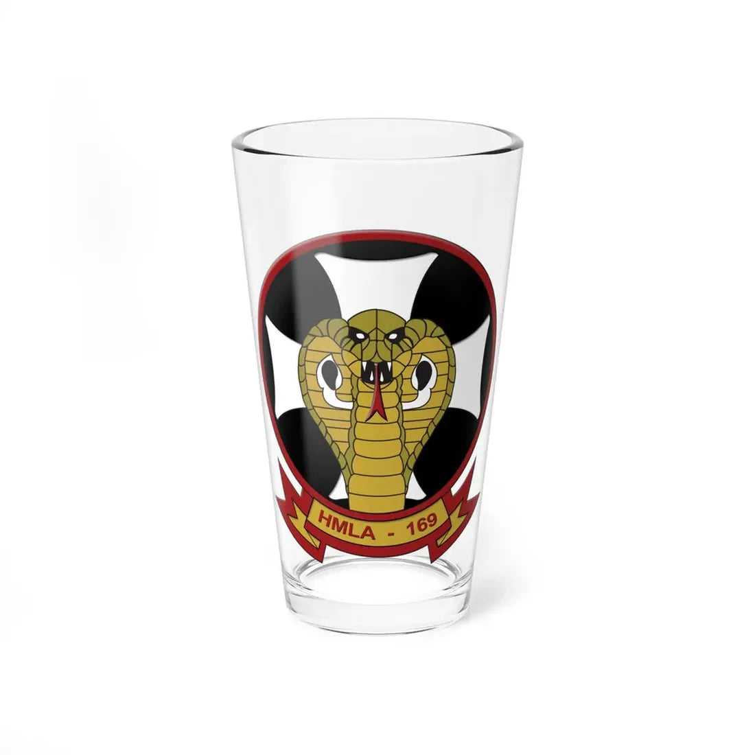 Marine Light Attack Helicopter Squadron 169 HMLA 169 (USMC) Pint Glass 16oz 16oz - Go Mug Yourself