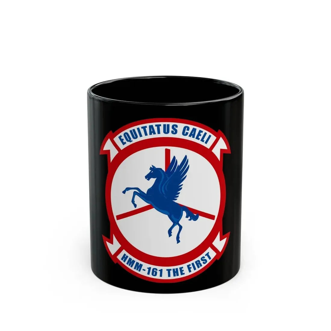 Marine Medium Tiltrotor Squadron 161 VMM 161 (USMC) Black Coffee Mug 11oz - Go Mug Yourself