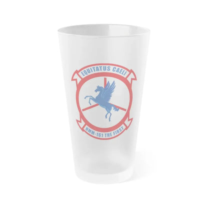 Marine Medium Tiltrotor Squadron 161 VMM 161 (USMC) Frosted Pint Glass 16oz Default Title - Go Mug Yourself