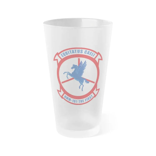 Marine Medium Tiltrotor Squadron 161 VMM 161 (USMC) Frosted Pint Glass 16oz Default Title - Go Mug Yourself