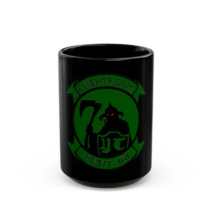 Marine Medium Tiltrotor Squadron 164 VMM 164 (USMC) Black Coffee Mug-15oz-Go Mug Yourself