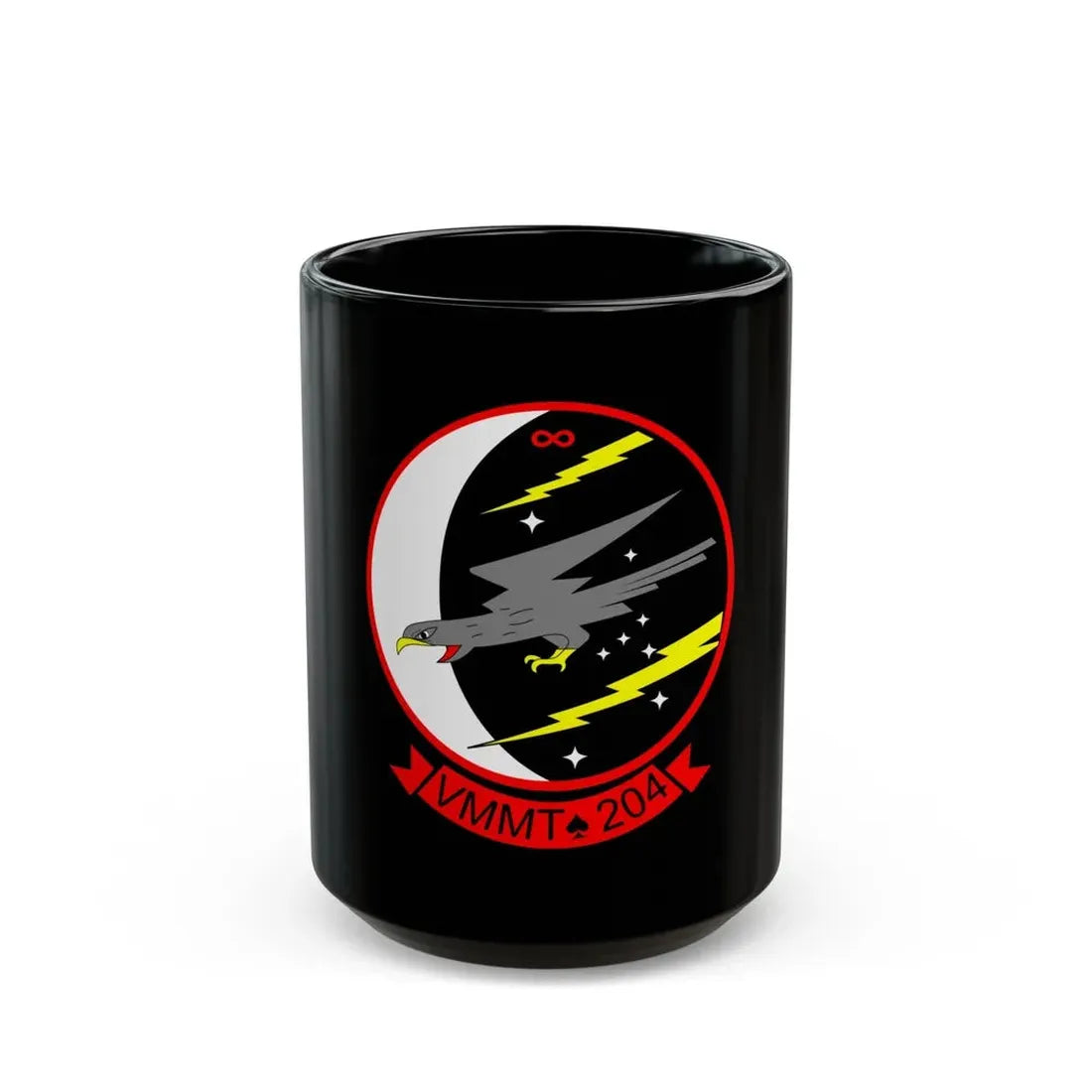 Marine Medium Tiltrotor Training Squadron 204 VMMT 204 (USMC) Black Coffee Mug 15oz - Go Mug Yourself