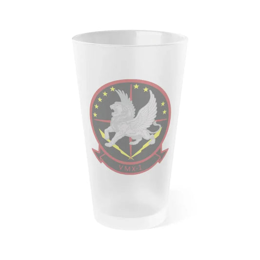 Marine Operational Test and Evaluation Squadron One VMX 1 (USMC) Frosted Pint Glass 16oz Default Title - Go Mug Yourself