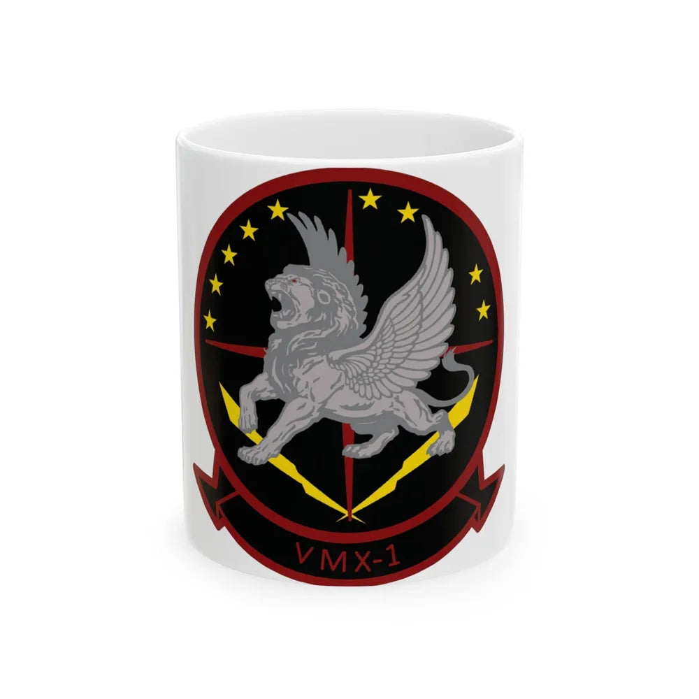 Marine Operational Test and Evaluation Squadron One VMX 1 (USMC) White Coffee Mug-11oz-Go Mug Yourself