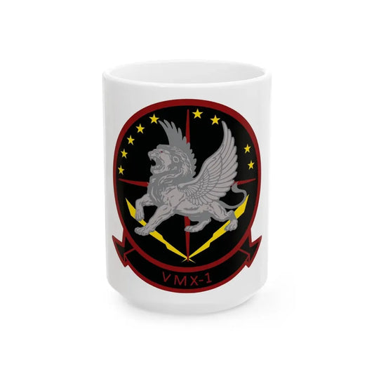 Marine Operational Test and Evaluation Squadron One VMX 1 (USMC) White Coffee Mug 15oz - Go Mug Yourself