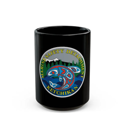 Marine Safety Detachment Ketchikan (U.S. Coast Guard) Black Coffee Mug-15oz-Go Mug Yourself