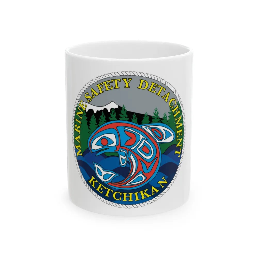 Marine Safety Detachment Ketchikan (U.S. Coast Guard) White Coffee Mug-11oz-Go Mug Yourself