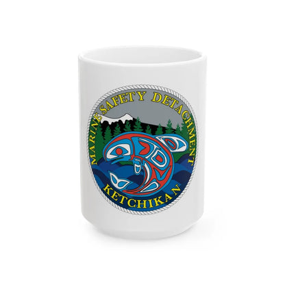 Marine Safety Detachment Ketchikan (U.S. Coast Guard) White Coffee Mug-15oz-Go Mug Yourself