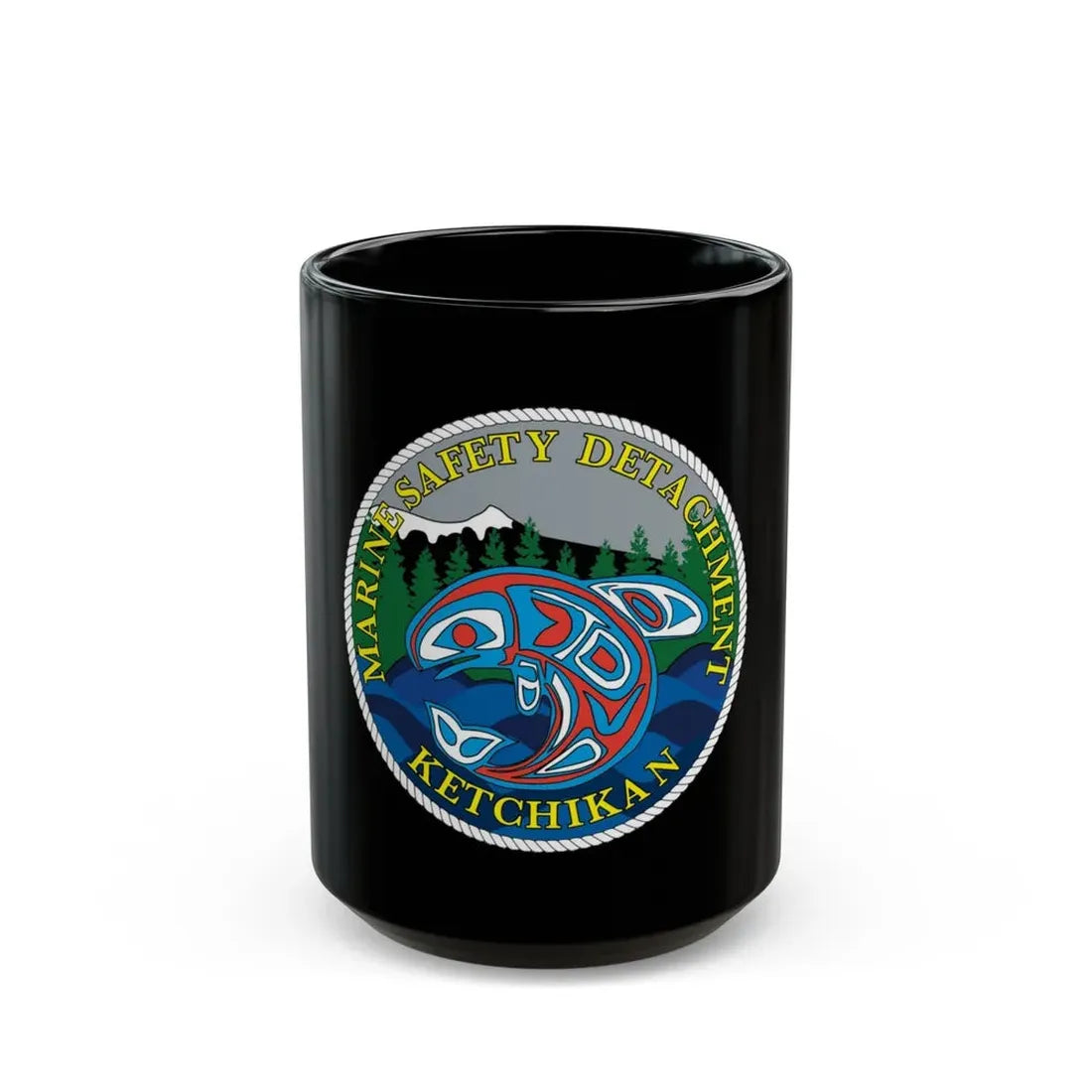Marine Safety Detachment Ketchikan (U.S. Coast Guard) Black Coffee Mug - Go Mug Yourself