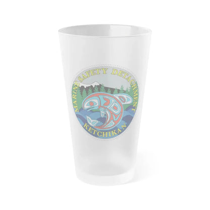 Marine Safety Detachment Ketchikan (U.S. Coast Guard) Frosted Pint Glass 16oz Default Title - Go Mug Yourself