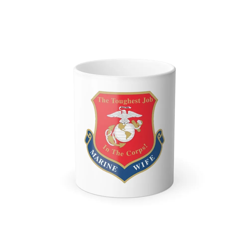 Marine Wife (USMC) Color Changing Mug 11oz-11oz-Go Mug Yourself