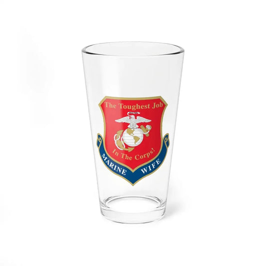 Marine Wife (USMC) Pint Glass 16oz 16oz - Go Mug Yourself