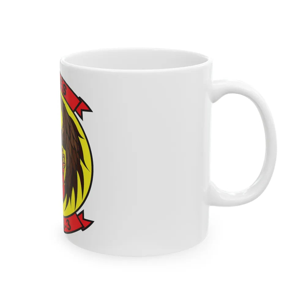 Marine Wing Headquarters Squadron 3 (USMC) White Coffee Mug-Go Mug Yourself