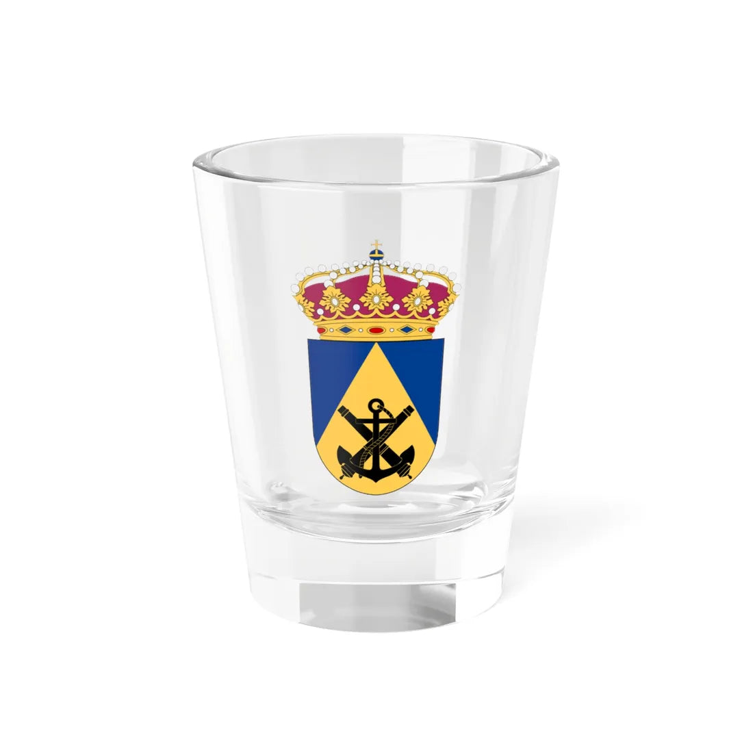 Marinens taktiska centrum vapen (Sweden) (Coat of Arms) Shot Glass 1.5oz 1.5oz - Go Mug Yourself
