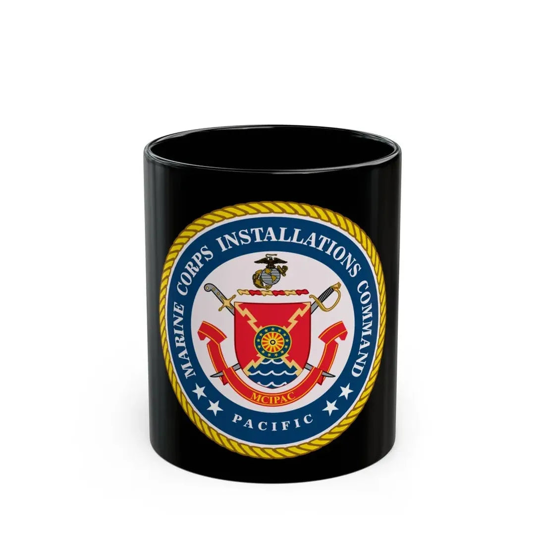 Marines Corps Installations Command Pacific (USMC) Black Coffee Mug 11oz - Go Mug Yourself