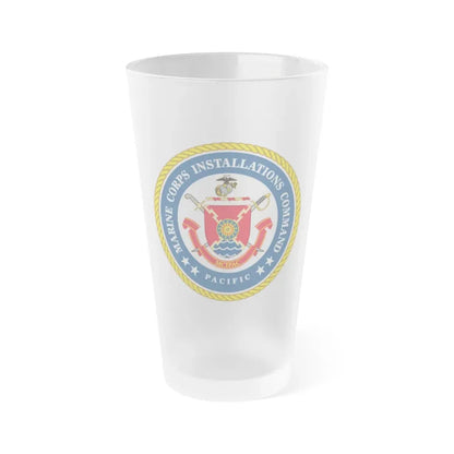 Marines Corps Installations Command Pacific (USMC) Frosted Pint Glass 16oz Default Title - Go Mug Yourself