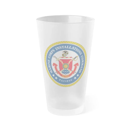 Marines Corps Installations Command Pacific (USMC) Frosted Pint Glass 16oz Default Title - Go Mug Yourself