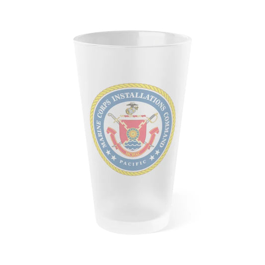 Marines Corps Installations Command Pacific (USMC) Frosted Pint Glass 16oz-Go Mug Yourself