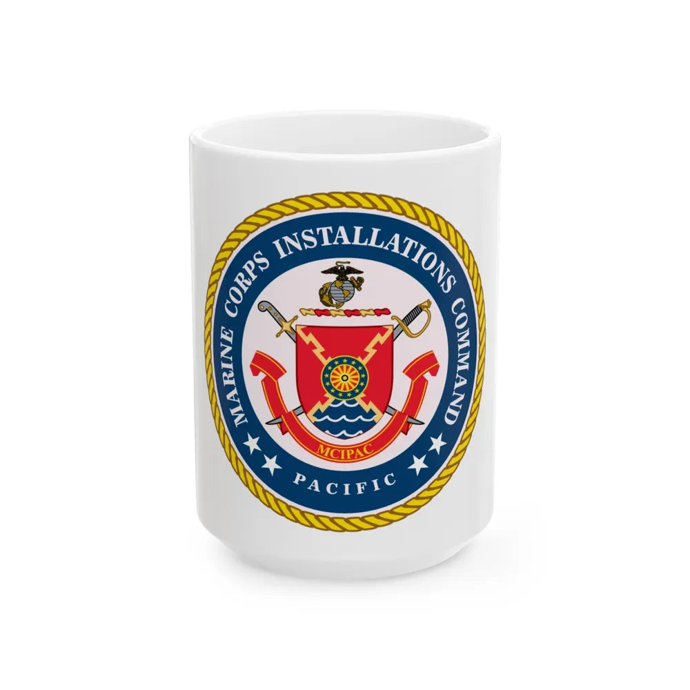 Marines Corps Installations Command Pacific (USMC) White Coffee Mug-15oz-Go Mug Yourself