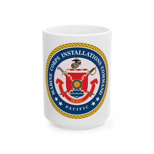 Marines Corps Installations Command Pacific (USMC) White Coffee Mug 15oz - Go Mug Yourself