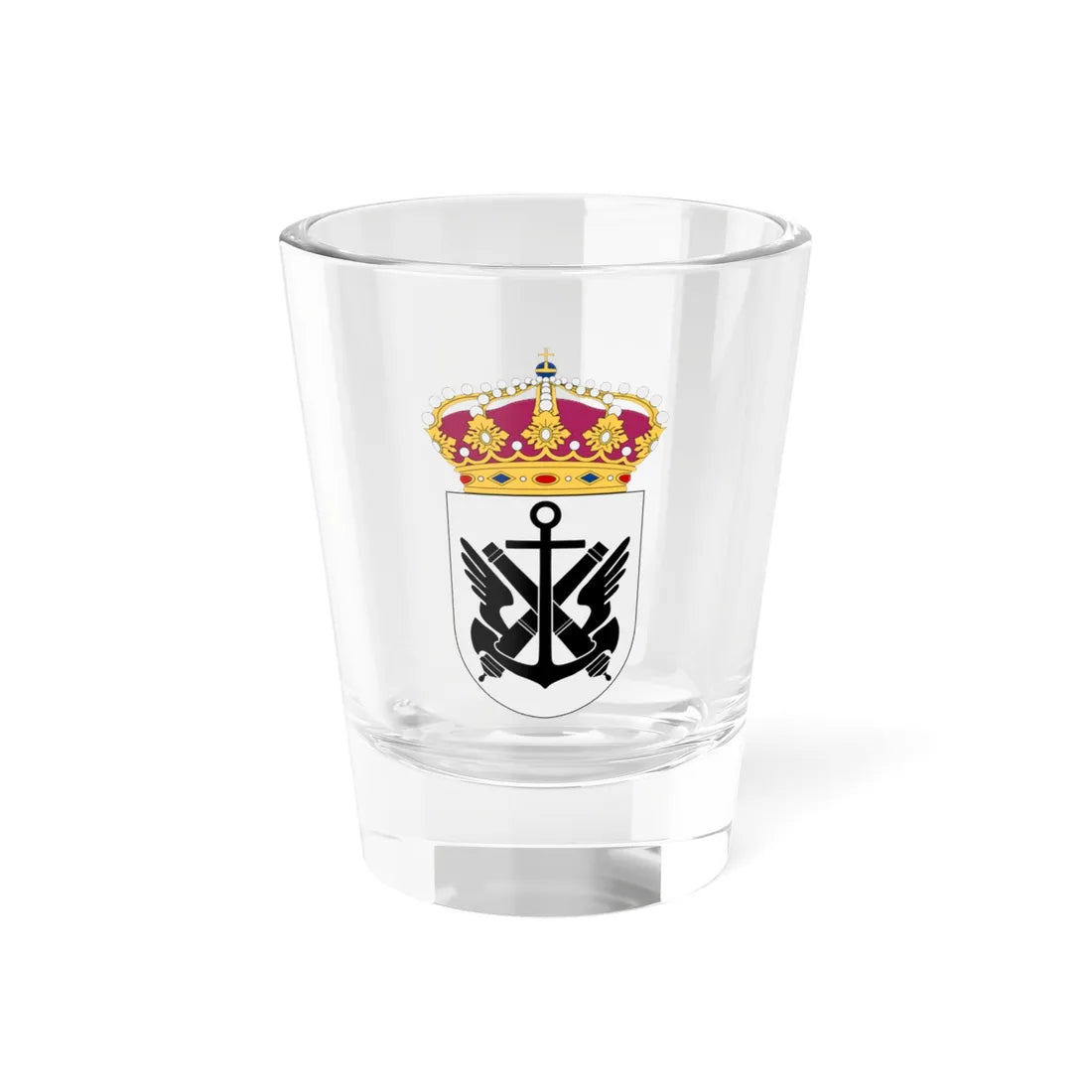 Marinflygledningen vapen (Sweden) (Coat of Arms) Shot Glass 1.5oz 1.5oz - Go Mug Yourself